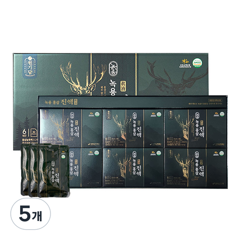 고려인삼 녹용 홍삼 진액, 30회분, 5개