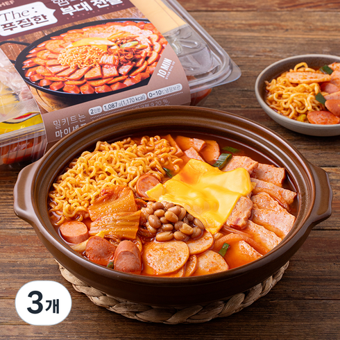 마이셰프 The 푸짐한 햄폭탄 부대전골 밀키트, 1.087kg, 3개