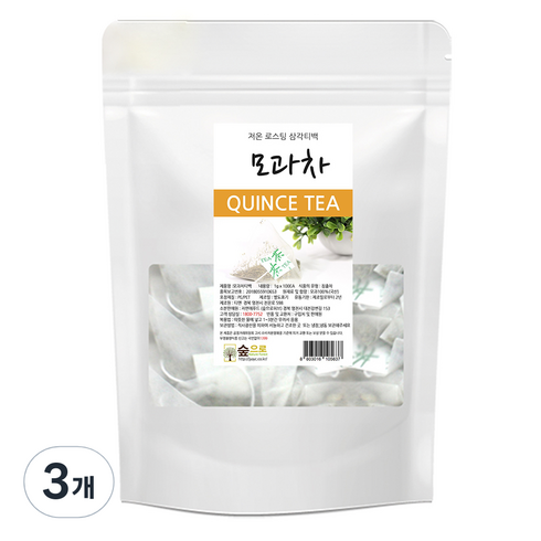 숲으로허브 모과차 삼각티백, 1g, 100개입, 3개