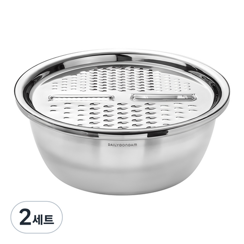 일상공감 똑순이 만능강판, 실버, 2세트