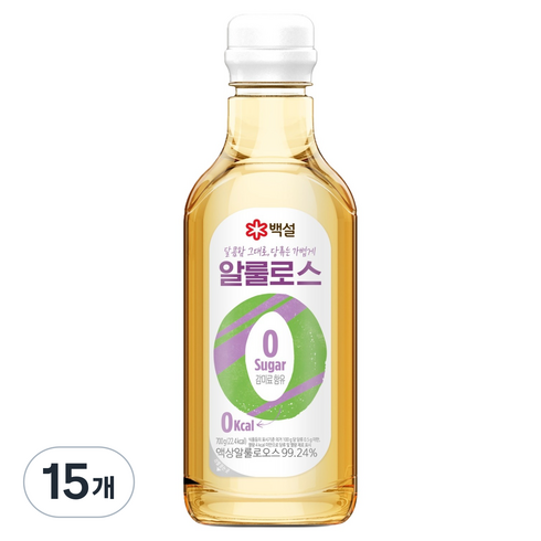 백설 제로 칼로리 알룰로스, 700g, 15개