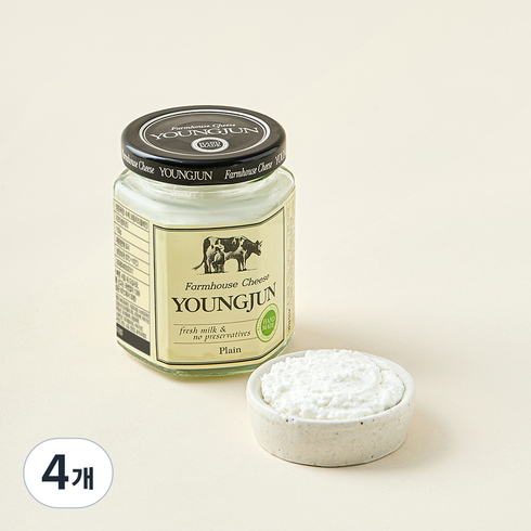 영준목장 수제크림치즈 플레인, 150g, 1개입, 4개