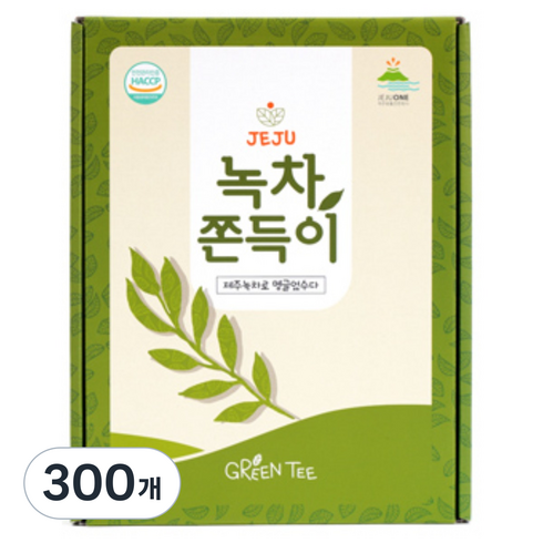 제주원 녹차 쫀득이, 18g, 300개