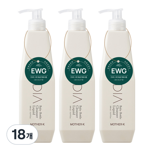 마더케이 디아 젖병 세정제, 500ml, 18개