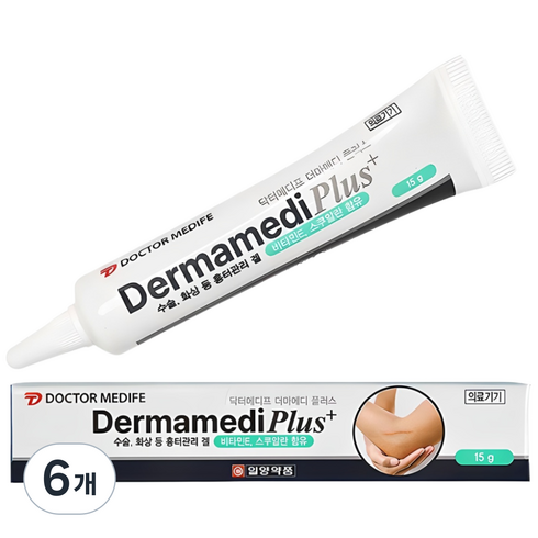일양약품 더마메디 플러스 수술 화상 흉터 관리 연고, 6개, 15g