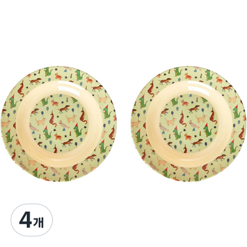 라이스 유아용 덴마크 키즈볼 20cm, 공룡파티, 공룡파티, 4개