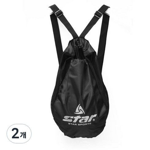 스타스포츠 볼 낱개 C형 배낭 XT101-47, 블랙, 2개