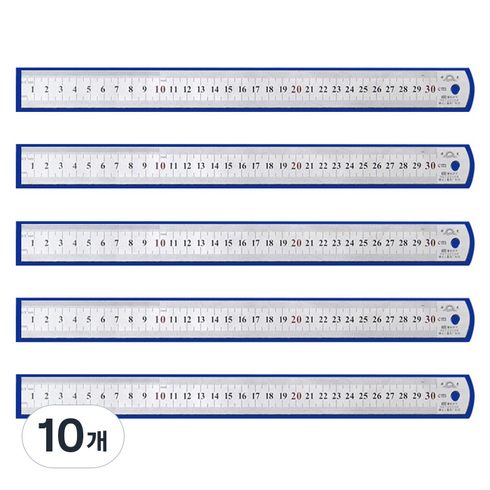 마켓플랜 스틸 직자 30cm, 혼합색상, 10개