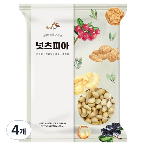 넛츠피아 마카다미아 반태, 1kg, 4개