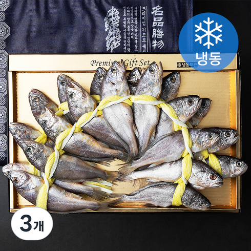 장대굴비 선물세트 20미 + 부직포가방, 2kg, 3개