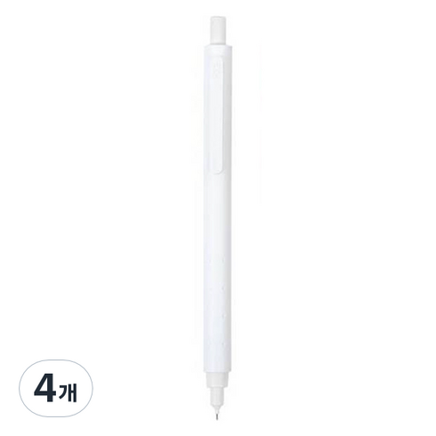 카코 로켓 샤프 화이트, 4개, 0.5mm