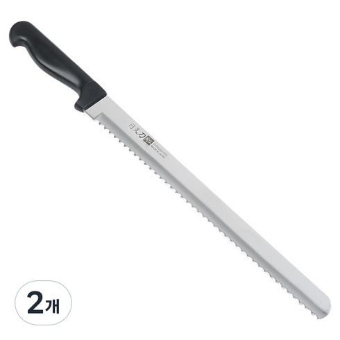 일천도 톱니 빵칼, 혼합색상, 2개