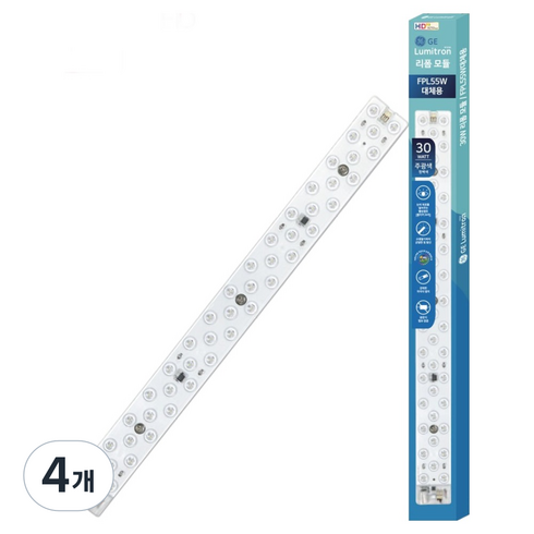 루미트론 플리커프리 리폼 HD LED 형광등 대체용 30W, 주광색, 4개