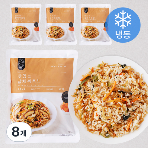 허닭 맛있는 잡채볶음밥 (냉동), 250g, 8개