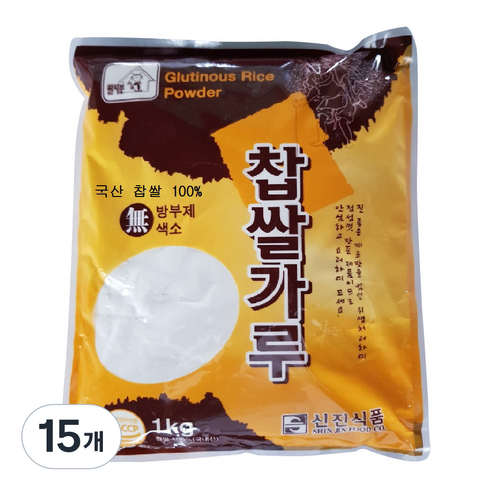 신진식품 찹쌀가루, 1kg, 15개