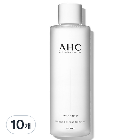 AHC 프렙 리셋 미셀라 클렌징 워터, 255ml, 10개