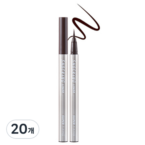 토니모리 더 쇼킹 비건라이너 수퍼픽싱, 02BROWN, 20개