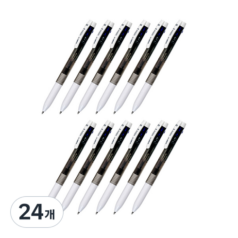 동아 유성펜 이온3 하이브리드펜 0.5mm, 블랙, 24개