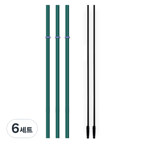 하이비 스탠리 호환 실리콘 스트로우 그린 3p + 세척솔 랜덤발송 2p 세트, 6세트, 그린스트로우 3P / 고정형 3P / 세척솔 2P