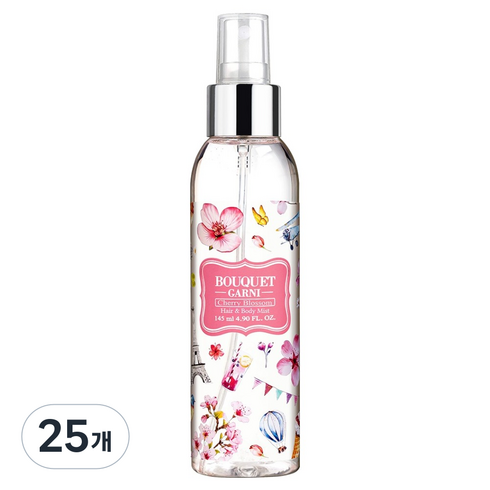 부케가르니 헤어 앤 바디미스트 체리블라썸, 145ml, 25개