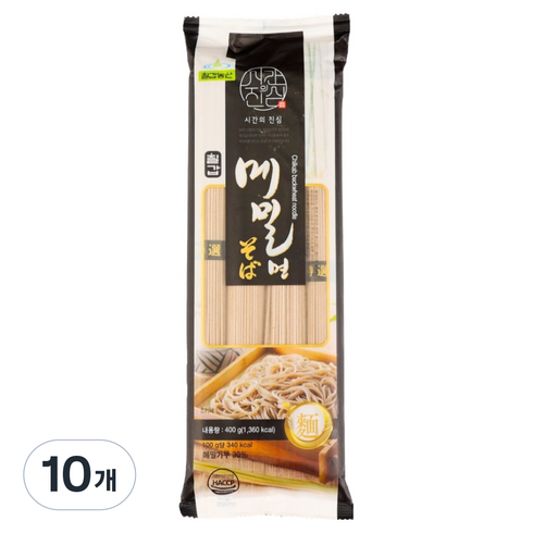 칠갑농산 메밀면, 400g, 10개