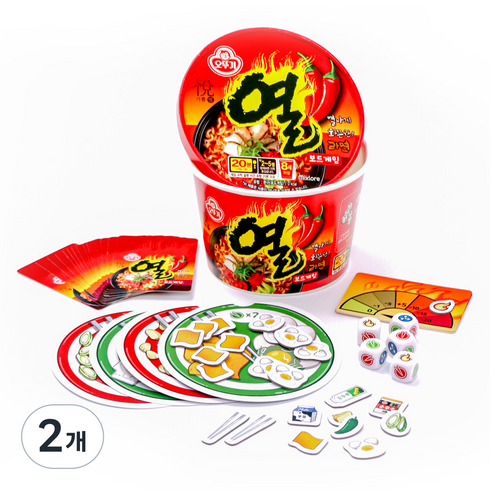 오뚜기 열라면 보드게임, 혼합색상, 2개