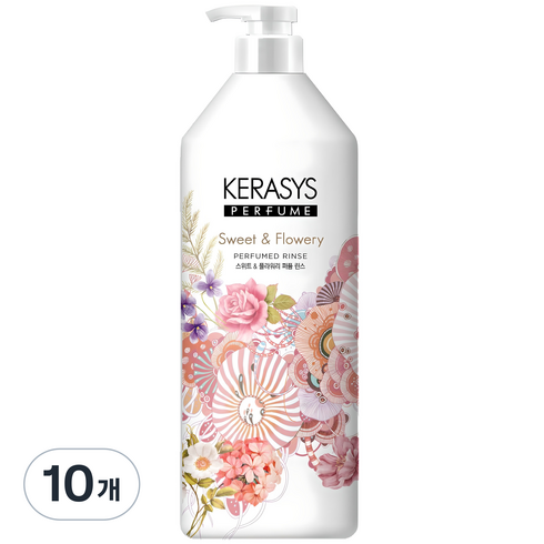 케라시스 퍼퓸 린스 스위트 앤 플라워리, 1L, 10개
