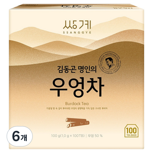 쌍계명차 우엉차, 1g, 100개입, 6개
