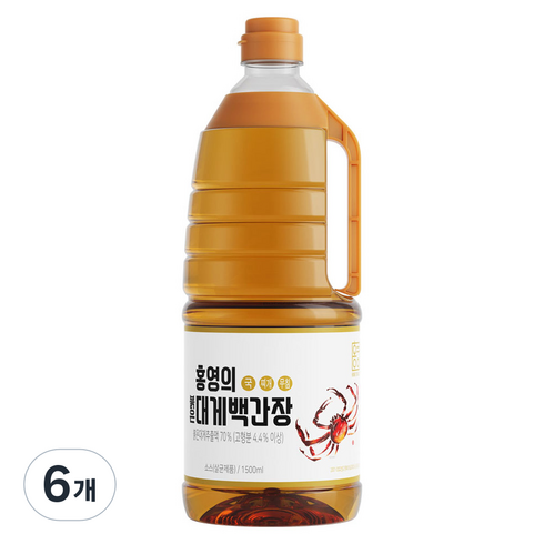 홍영의 붉은대게 백간장, 1.5L, 6개