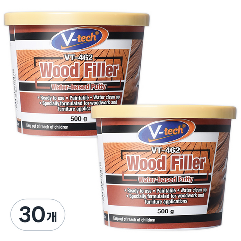 Vtech 우드 필러 내추럴, 30개
