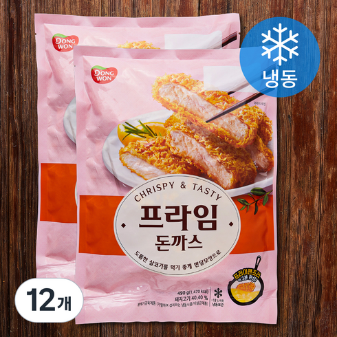 동원 프라임 돈까스 (냉동), 490g, 12개
