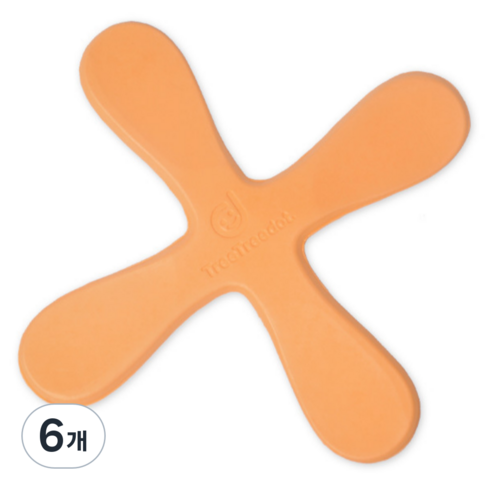 비투윈 야외 캠핑게임 부메랑, 오렌지, 6개