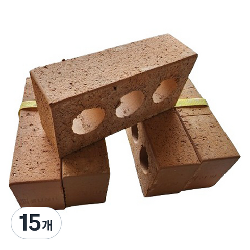위드블럭 황토벽돌 190 x 90 x 57 mm, 토석 아이보리, 15개