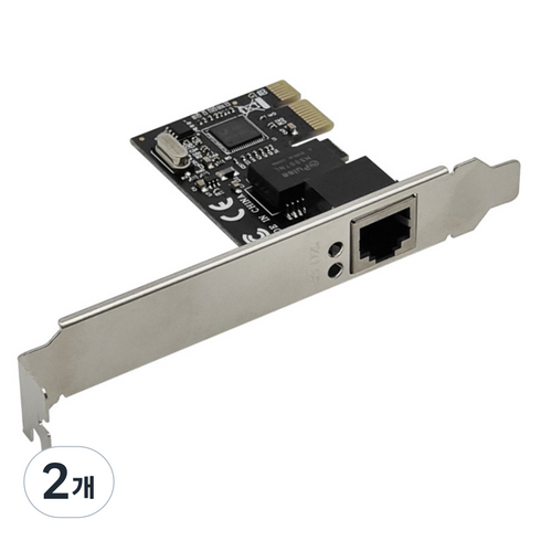 랜스타 PCI express 기가 랜카드 리얼텍 RTL8111C 칩셋, LS-PCIE-EX1C, 2개