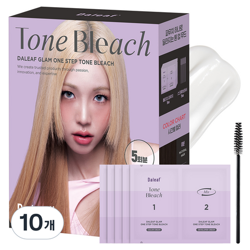 달리프 글램 원 스텝 톤 블리치 브로우 탈색제 5p, 30g, 10개