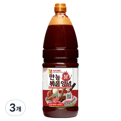 첫맛 만능 불 볶음양념, 2kg, 3개