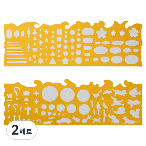 코링 템플레이트 조기호형판 2종 세트 K-81, 2세트