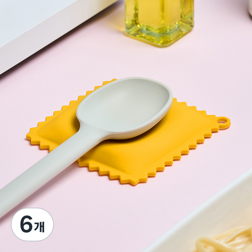 바겐슈타이거 파스타 실리콘 국자받침 라비올리, 6개