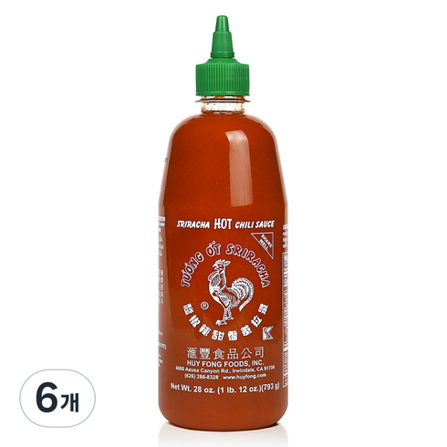 허이펑 스리라차 핫 칠리 시즈닝, 793g, 6개