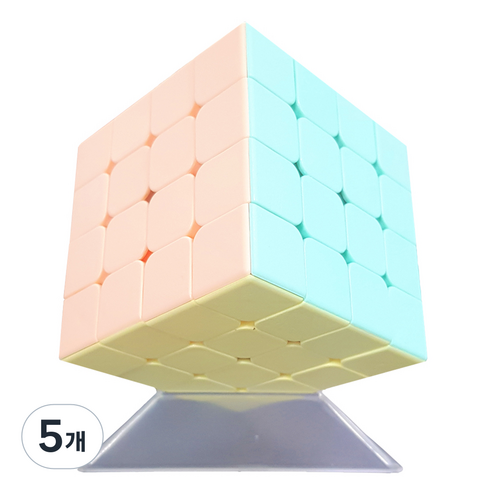 아가플러스 4X4X4 지니어스 큐브 세트, 랜덤발송, 5개