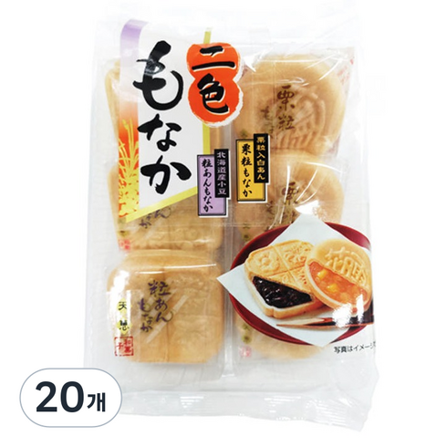텐케 두가지맛 모나카 과자, 20개, 175g
