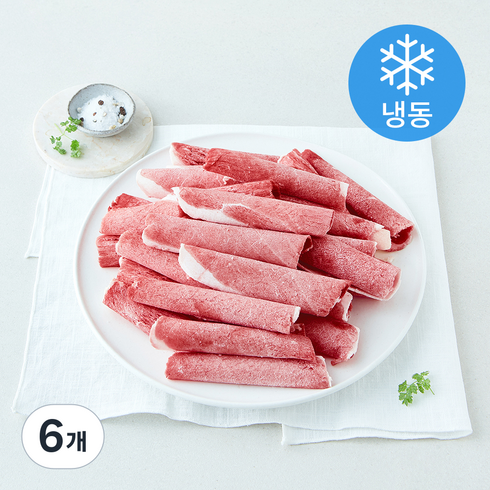 호주산 차돌박이 돌돌말이 (냉동), 6개, 500g