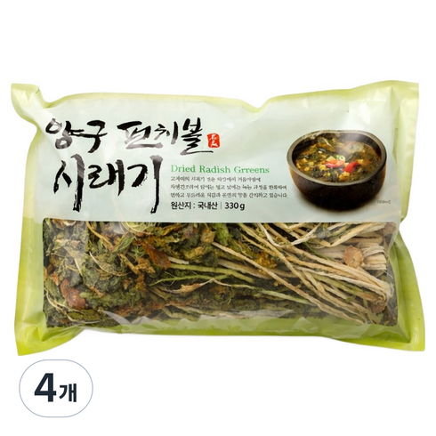 몸애조화 양구 펀치볼 시래기, 330g, 4개