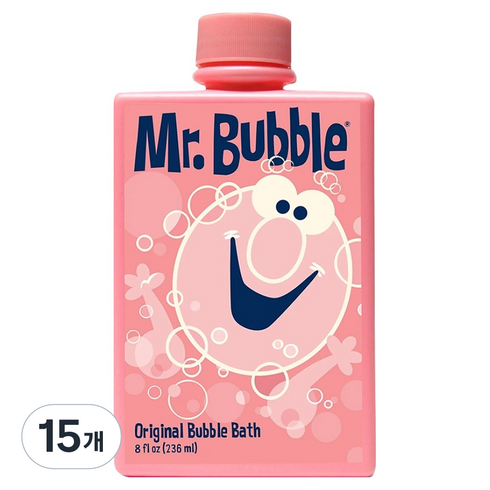 미스터버블 레트로 오리지널 버블바스 버블검향, 15개, 236ml