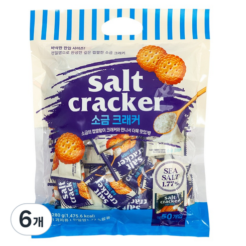 소금 크래커 50p, 6개, 500g