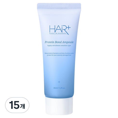 헤어플러스 단백질 본드 헤어 앰플, 35ml, 15개