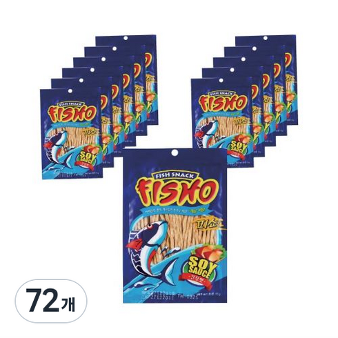 피쇼 간장맛 어포스낵, 15g, 72개