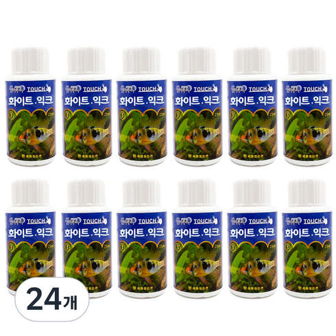 샘아쿠아 터치 화이트 익크, 24개, 25ml