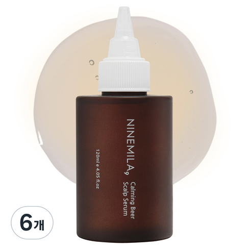 [비건라이프] 나인밀라 카밍비어 두피세럼, 120ml, 6개