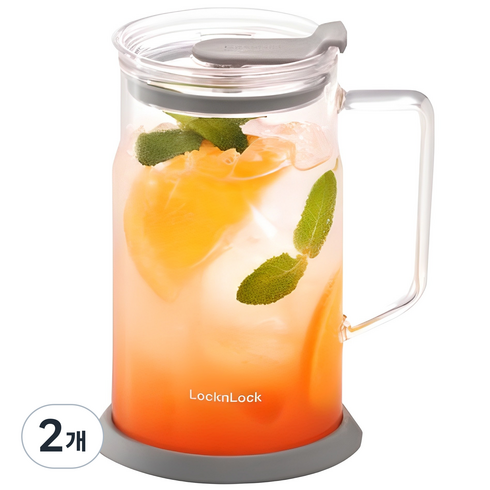 락앤락 메트로 내열유리 텀블러, 투명, 670ml, 2개